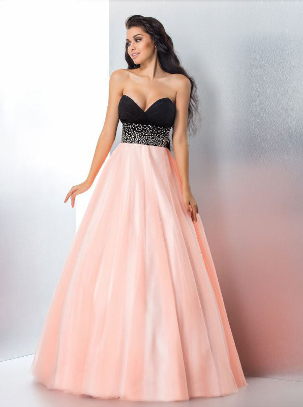 a line princess prom dress