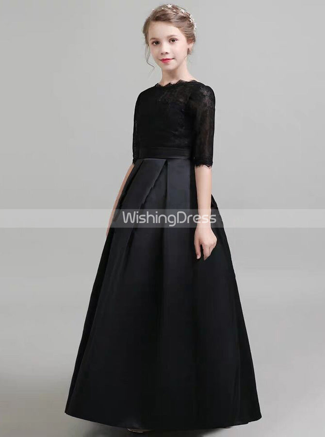 kids long black dress