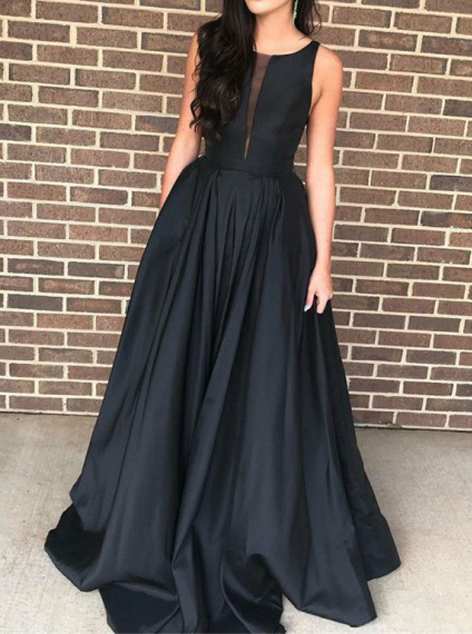 modest black prom dresses