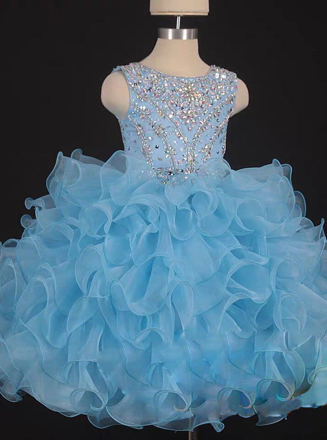 blue pageant dresses for girls