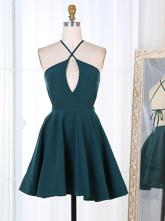 cocktail dress dark green