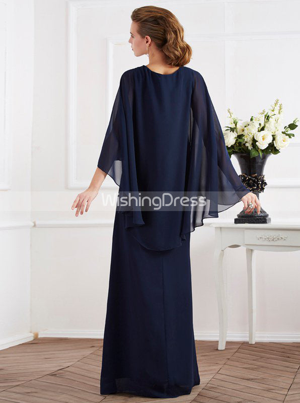 long chiffon mother of the bride dresses