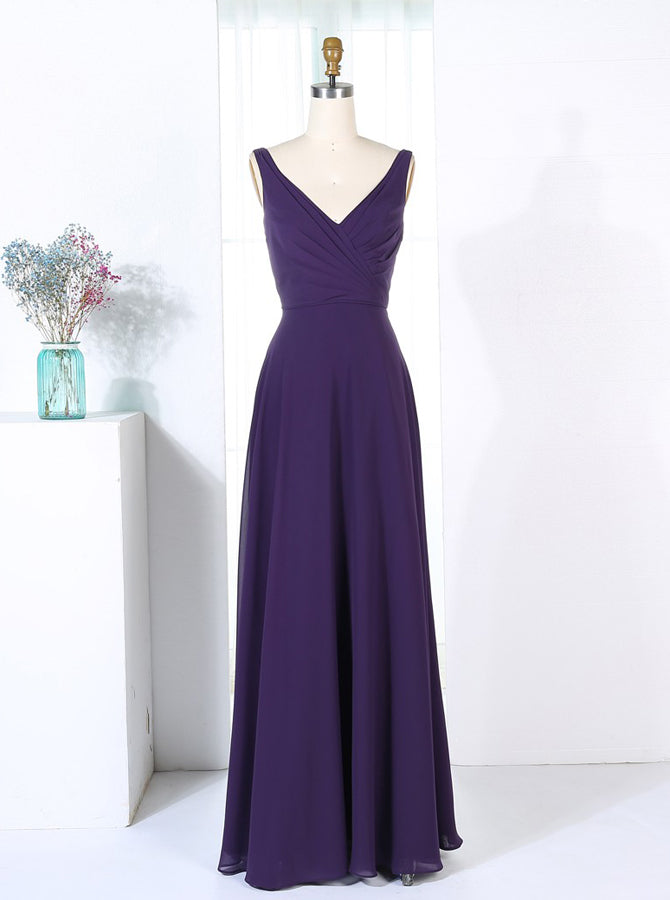 dark lilac bridesmaid dresses