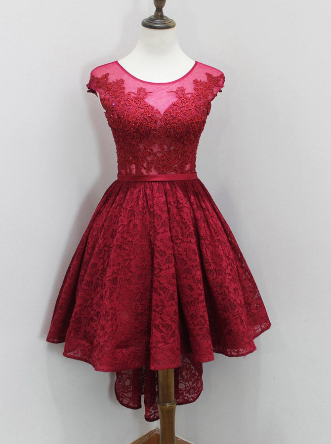 dark red prom