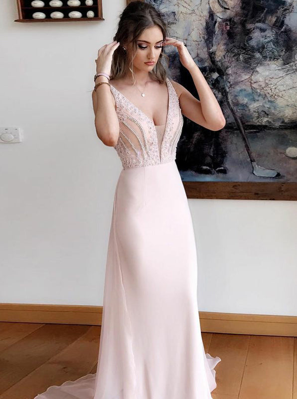 elegant chiffon evening dresses