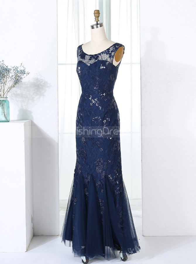 midnight blue bridesmaid dresses with lace