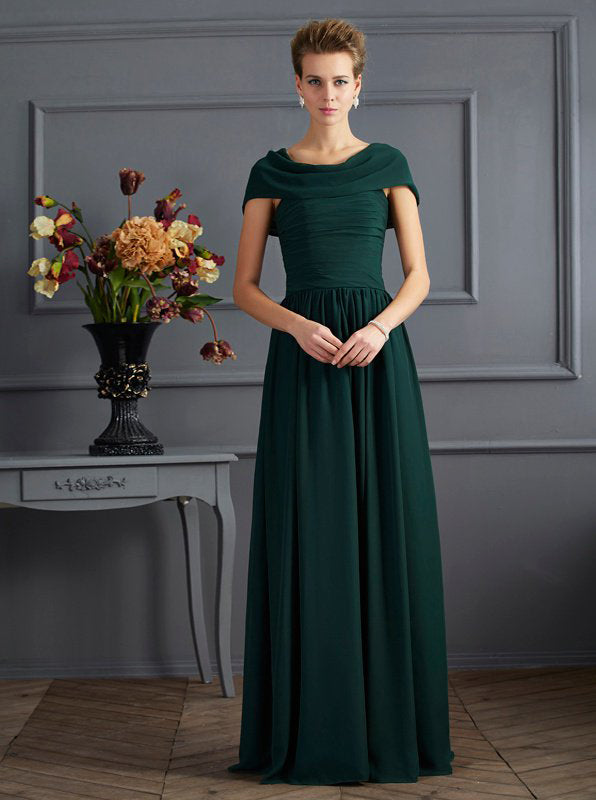 forest green mother of bride dress