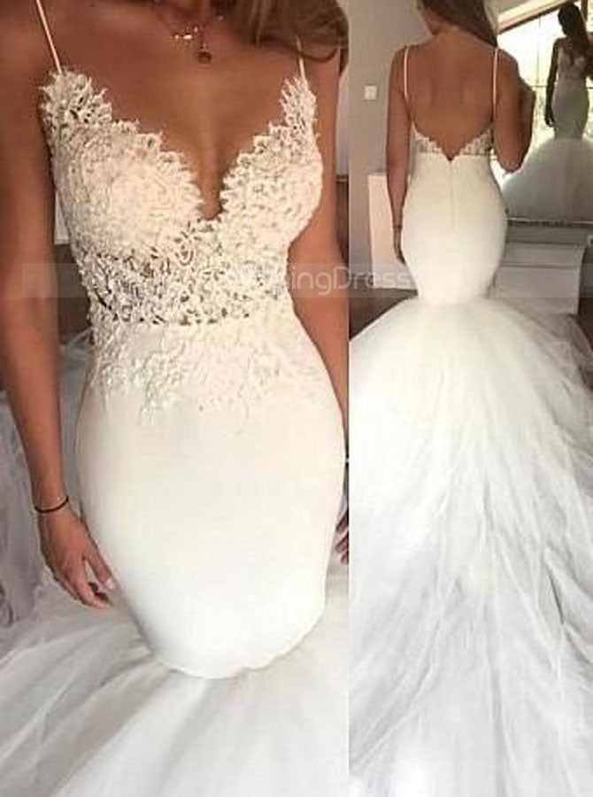 ivory mermaid wedding gown