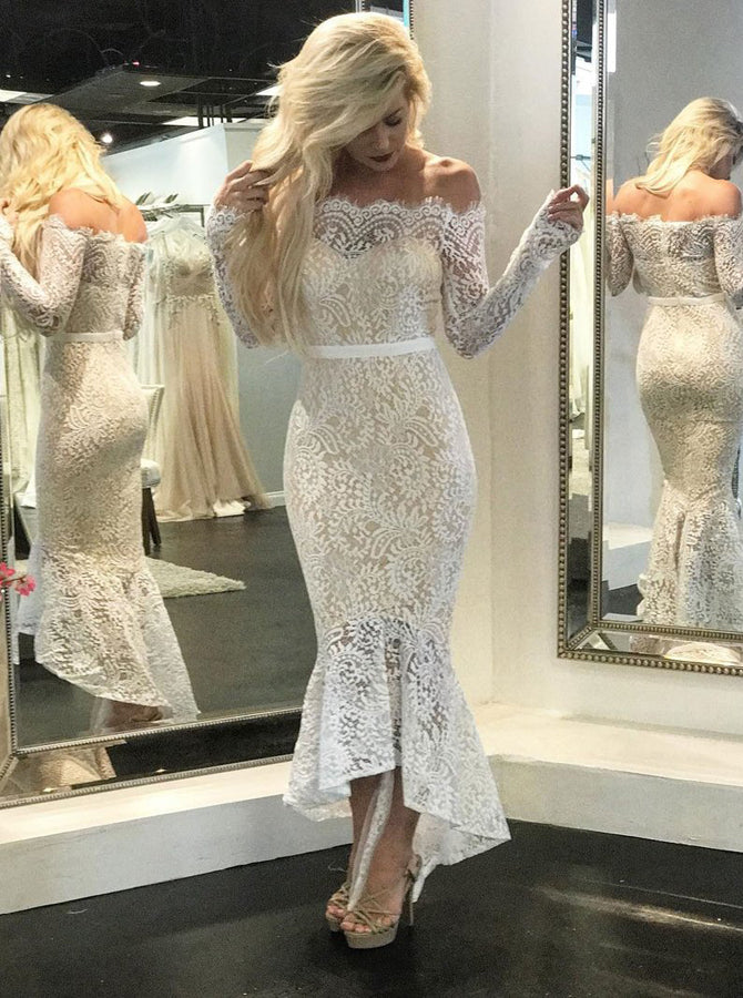 lace reception dresses for bride