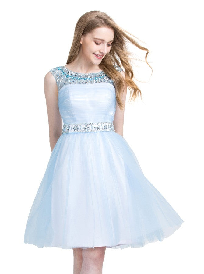 light blue sweet 16 dresses