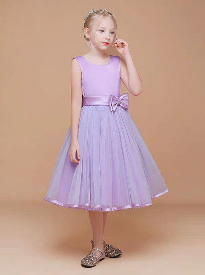 tea length junior bridesmaid dresses