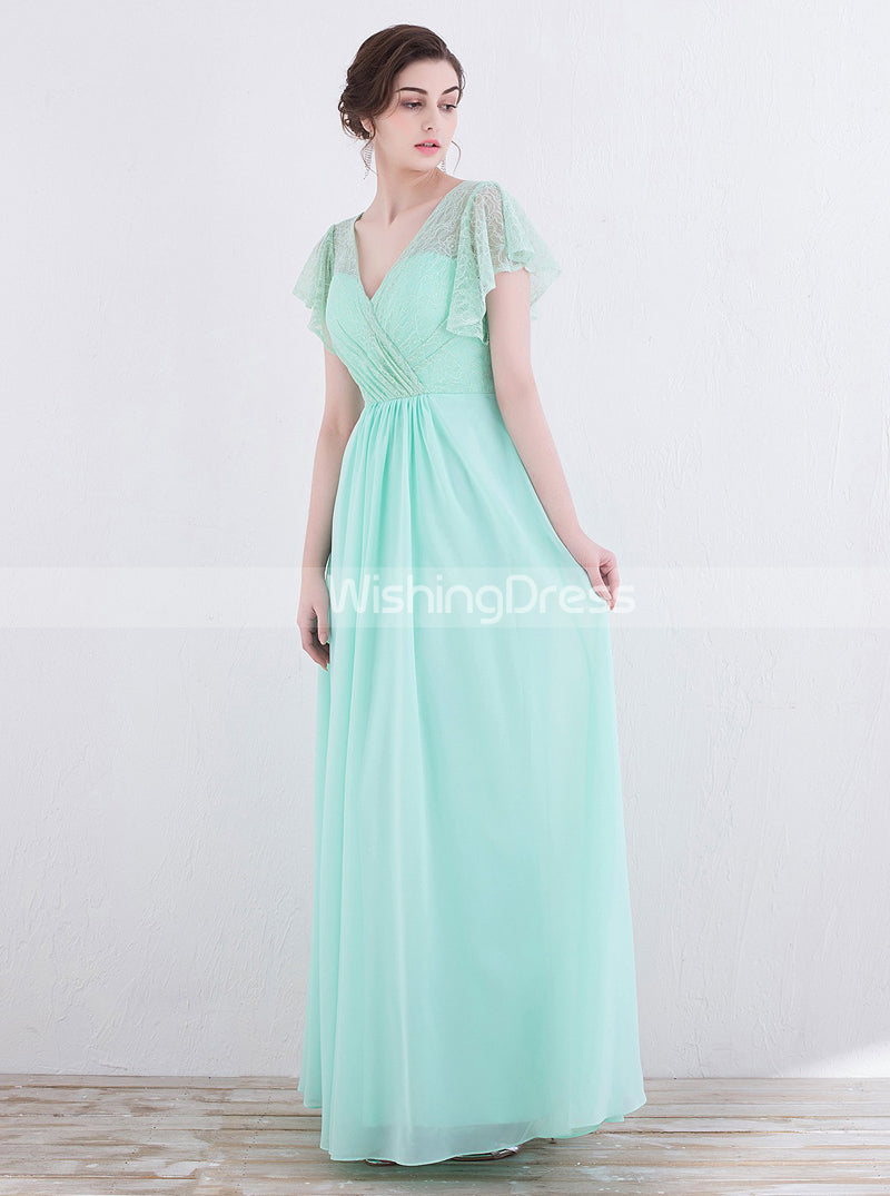 mint green dress with sleeves