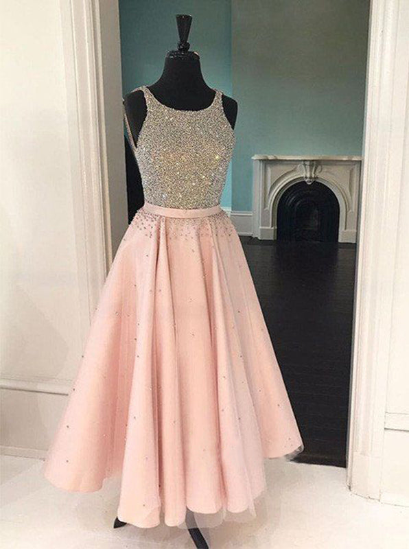 pink sparkly formal dress