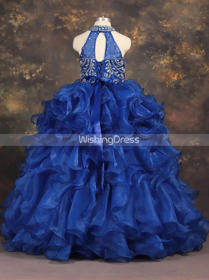 royal blue princess gown