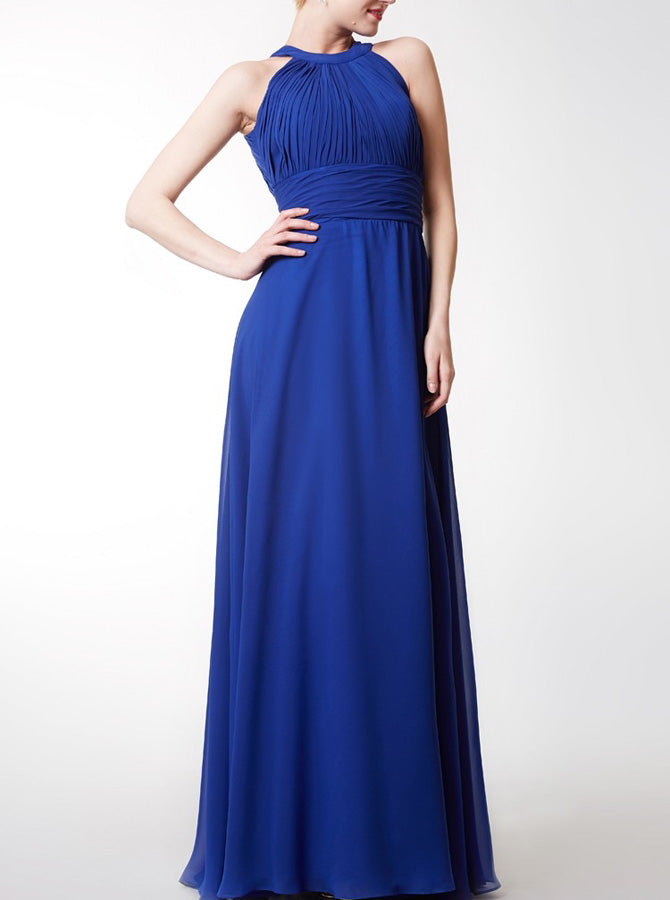 high low royal blue bridesmaid dresses