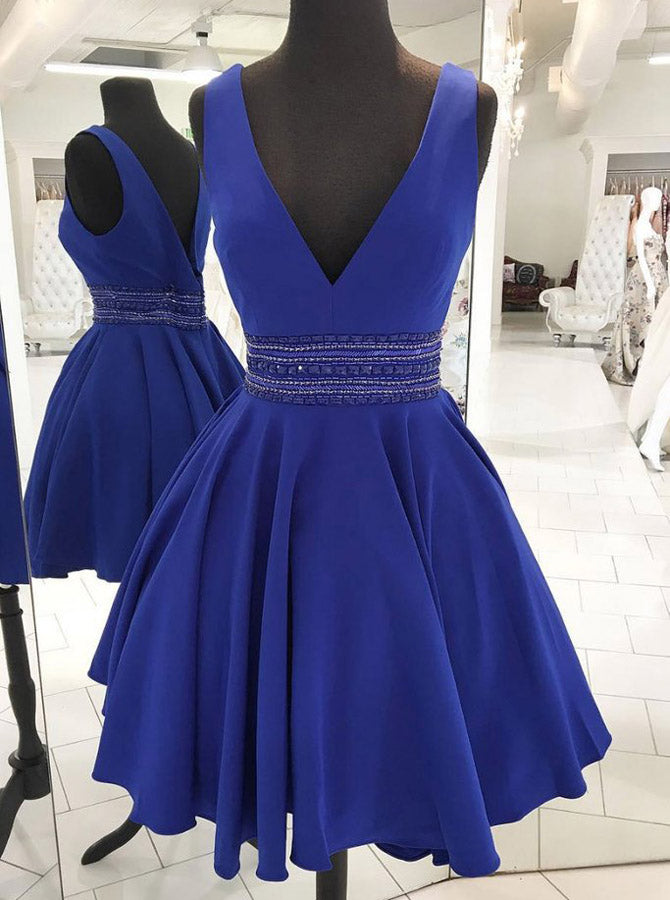 simple royal blue dress