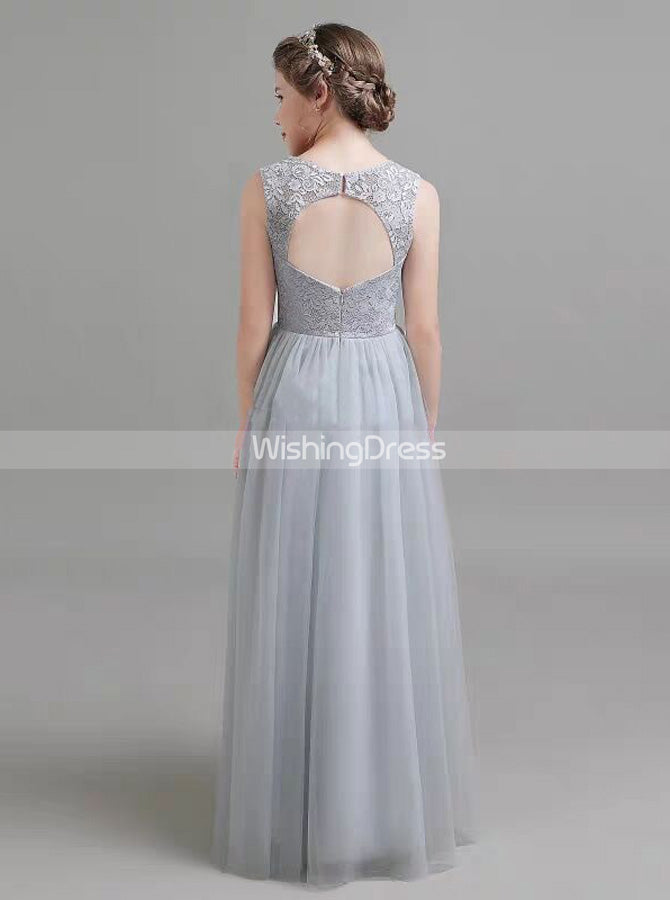 junior bridesmaid dresses silver