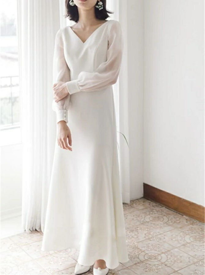 simple wedding dress for outdoor wedding