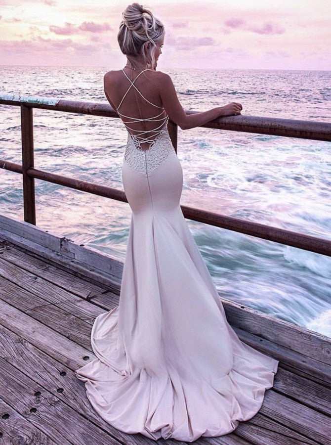 strappy mermaid dress