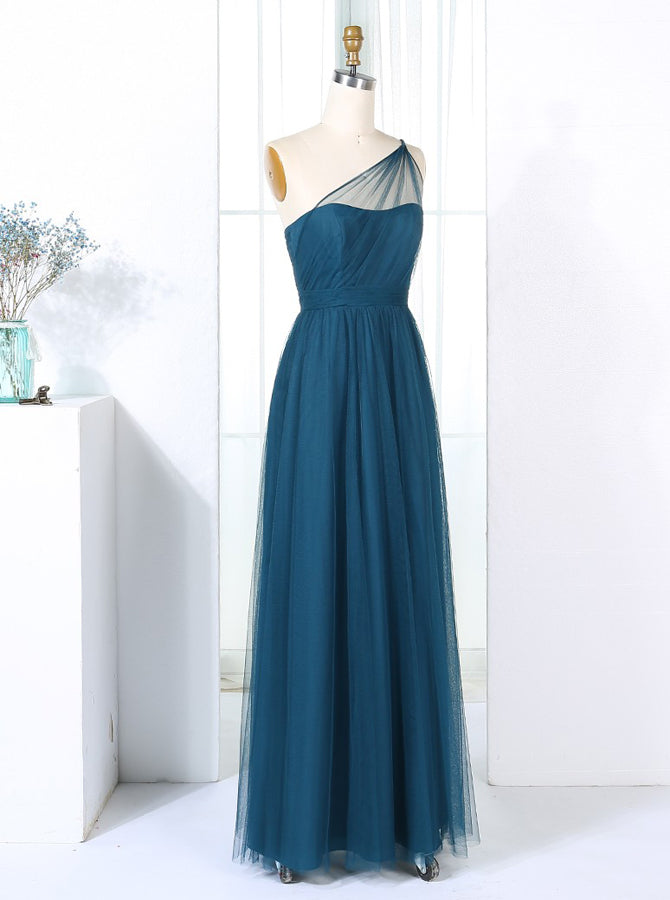 teal maid of honor dress