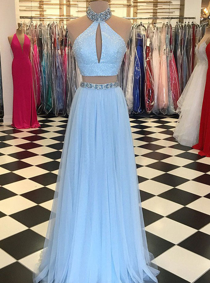 prom dresses sky blue