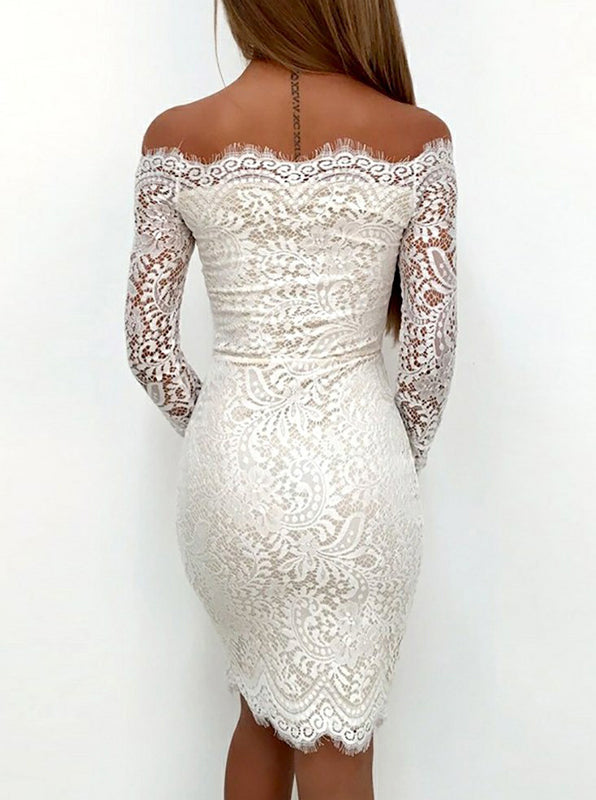 lace party dresses with sleeves