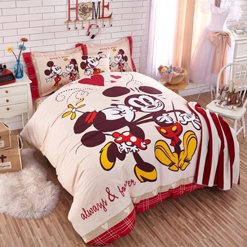 Minnie And Mickey Mouse Bedding Set