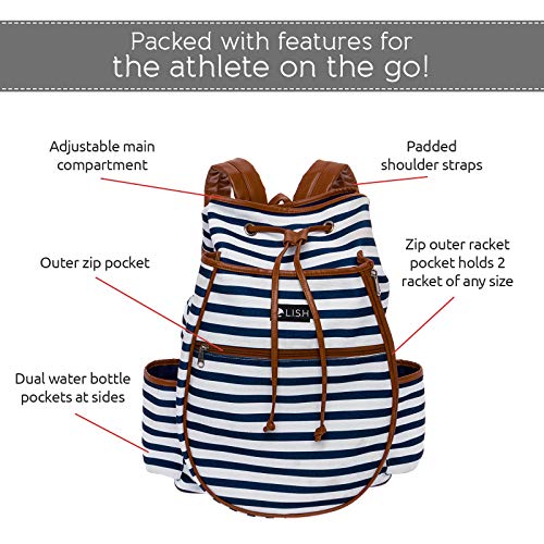 lish tennis racket backpack