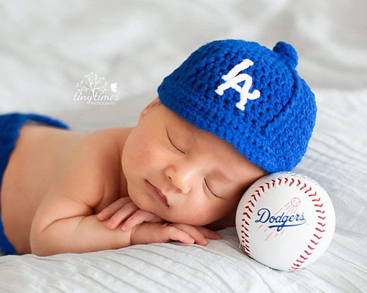LA Dodgers Baseball Hat and Diaper 