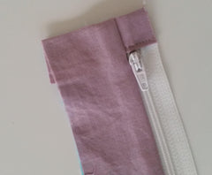 BG bag sewing a recessed zipper by lorelei jayne