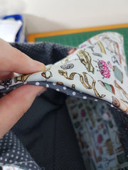 match side seams on yarn bag sewing tutorial