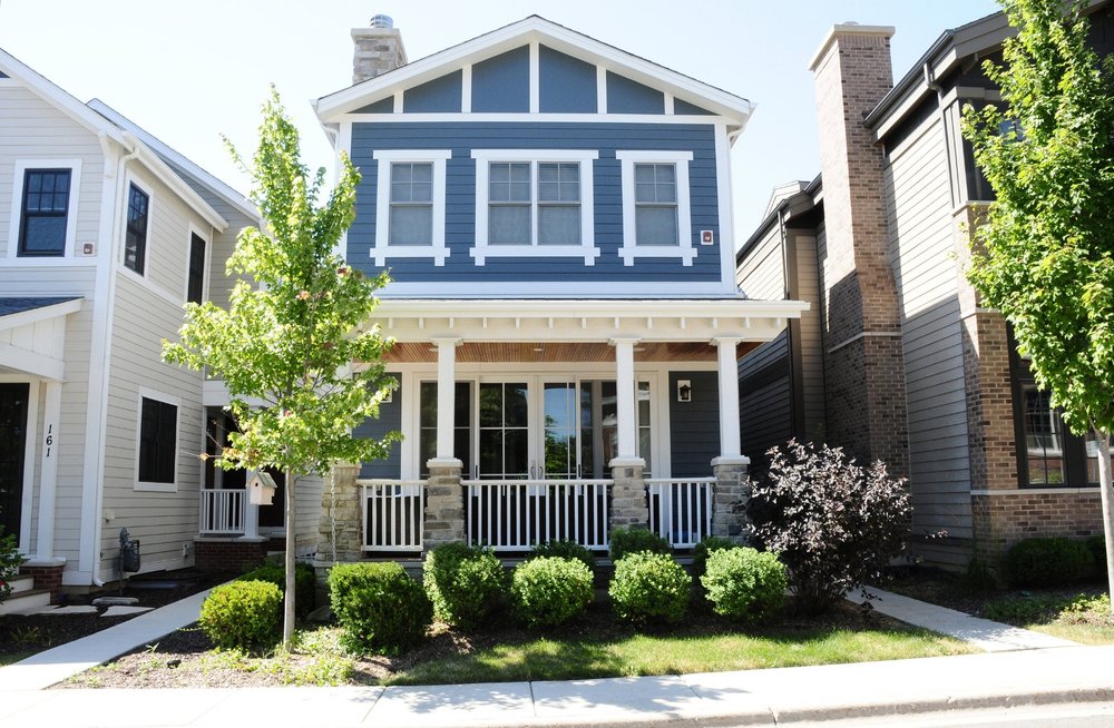 Old Brand New Blog |  Blue Craftsman Home Exterior