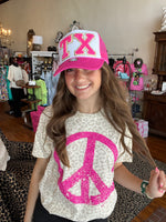 Hot Pink Peace T-Shirt