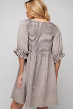 ASH WASHED GAUZE DRESS