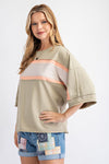 Faded Sage Strip Top