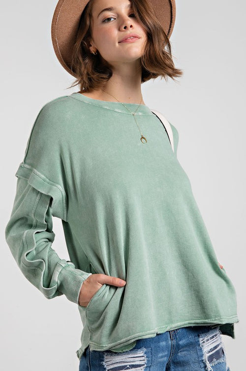 Faded Sage Top