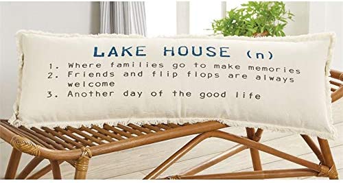 Mudpie Lake House Definition Pillow