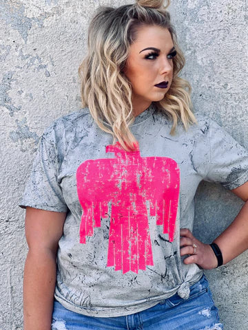 Pink Rocker Thunderbird t-shirt
