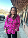 Toni Pink Leopard Top