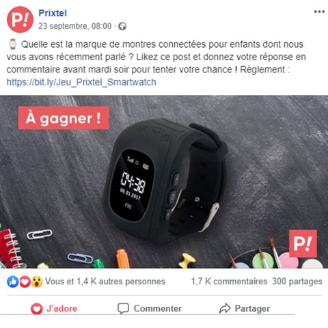 concours prixtel montre connectée enfant c50