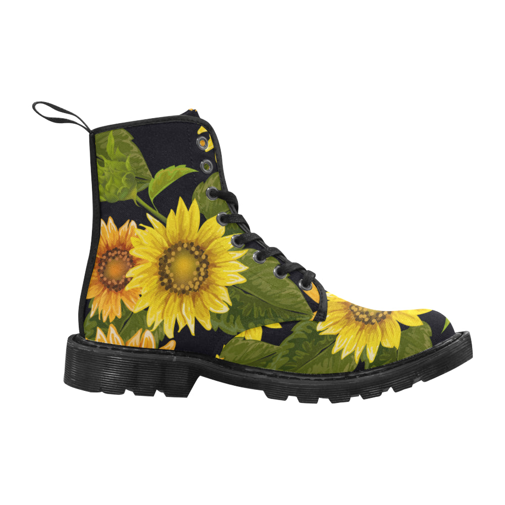 sunflower combat boots