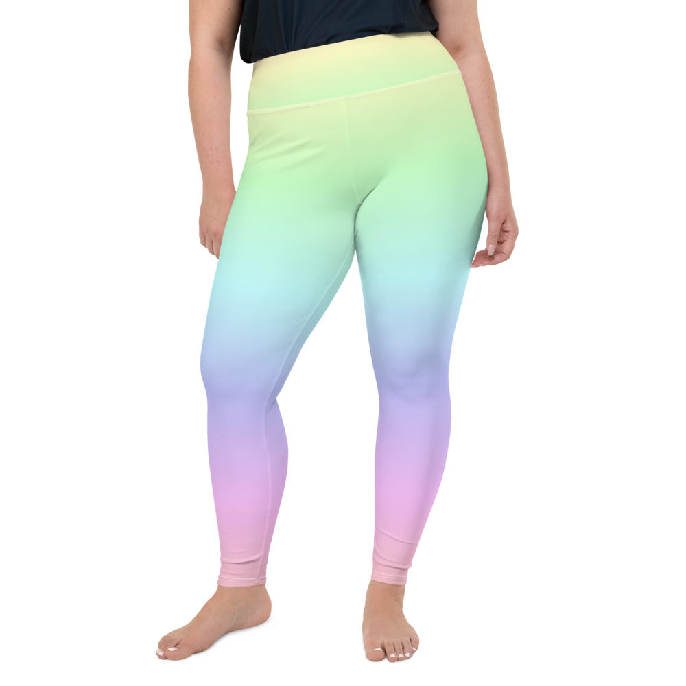 rainbow workout leggings