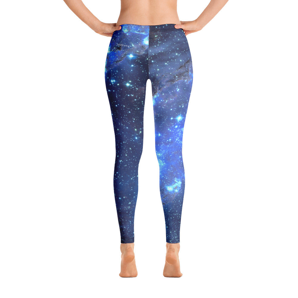 electric blue workout leggings