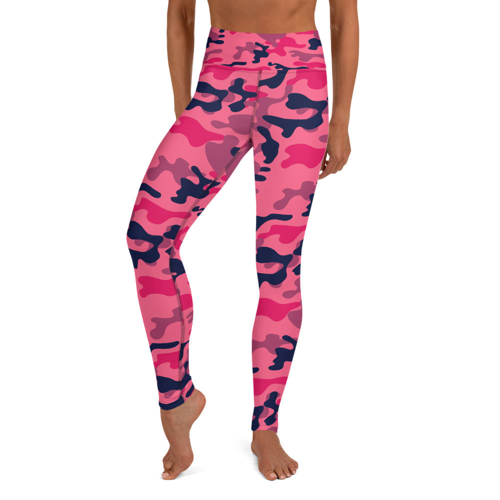 pink camo workout leggings