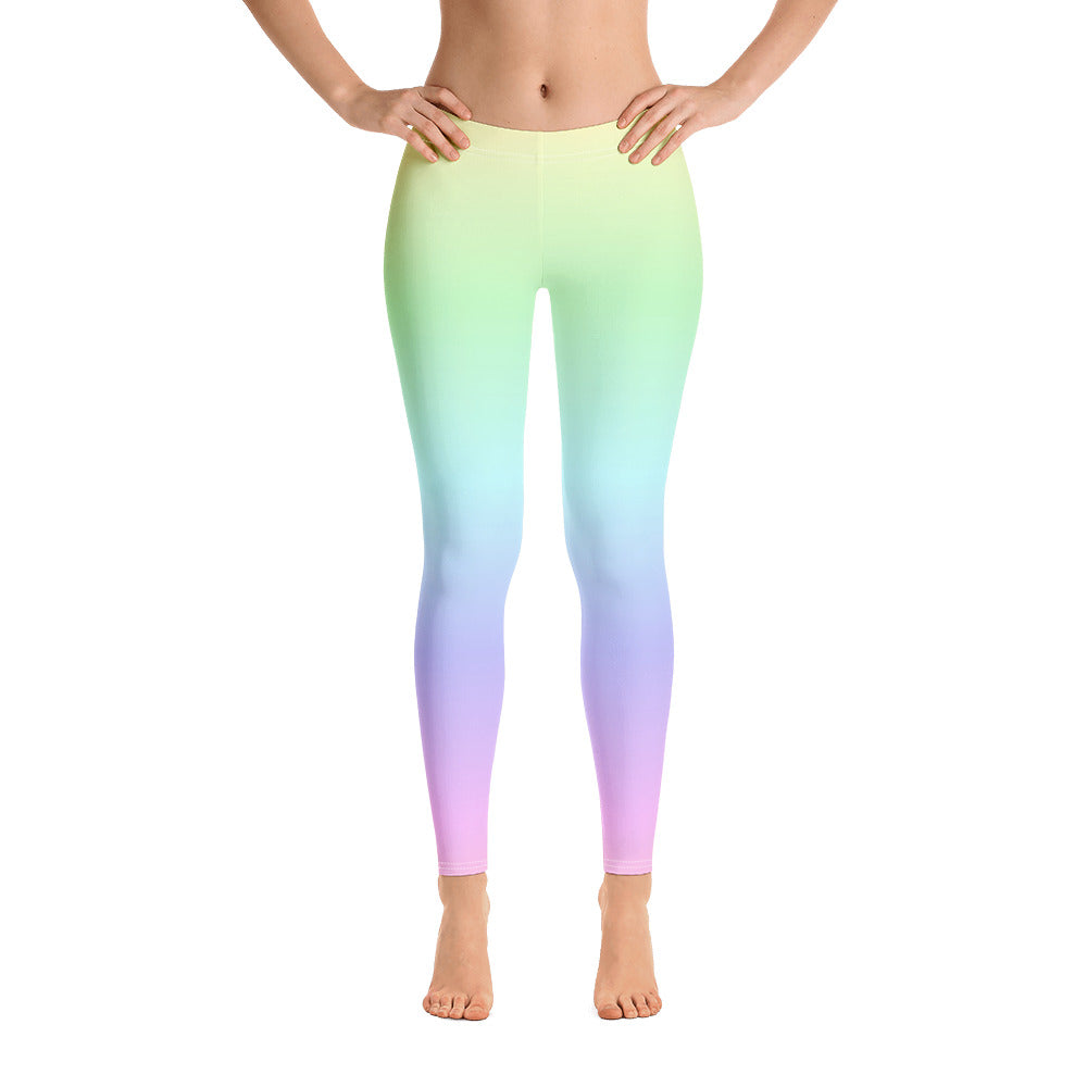 rainbow workout leggings