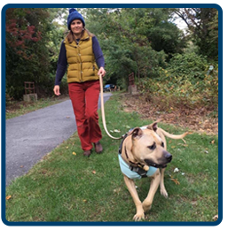 Heather Gutshall with her dog Dan