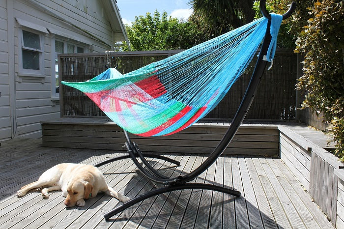 Arc shaped hammock and stand package