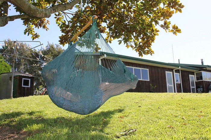 Green cotton chair hammock