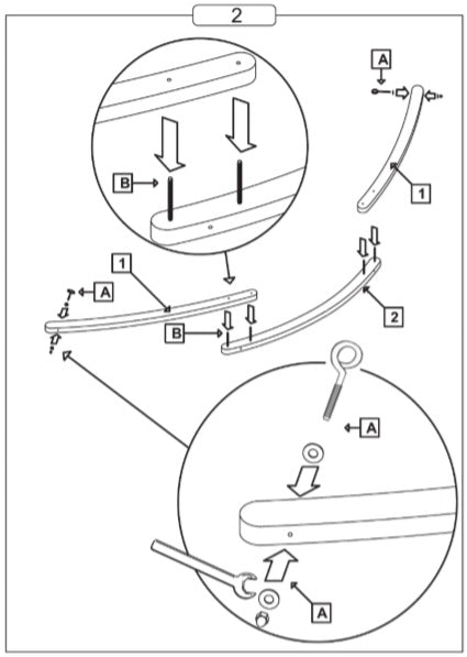 Step 2 wooden stand assembly