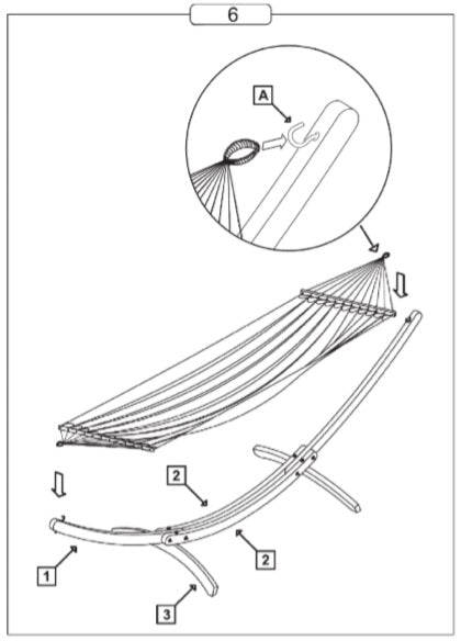 Assembling Hammock Stand - Attaching Hammock